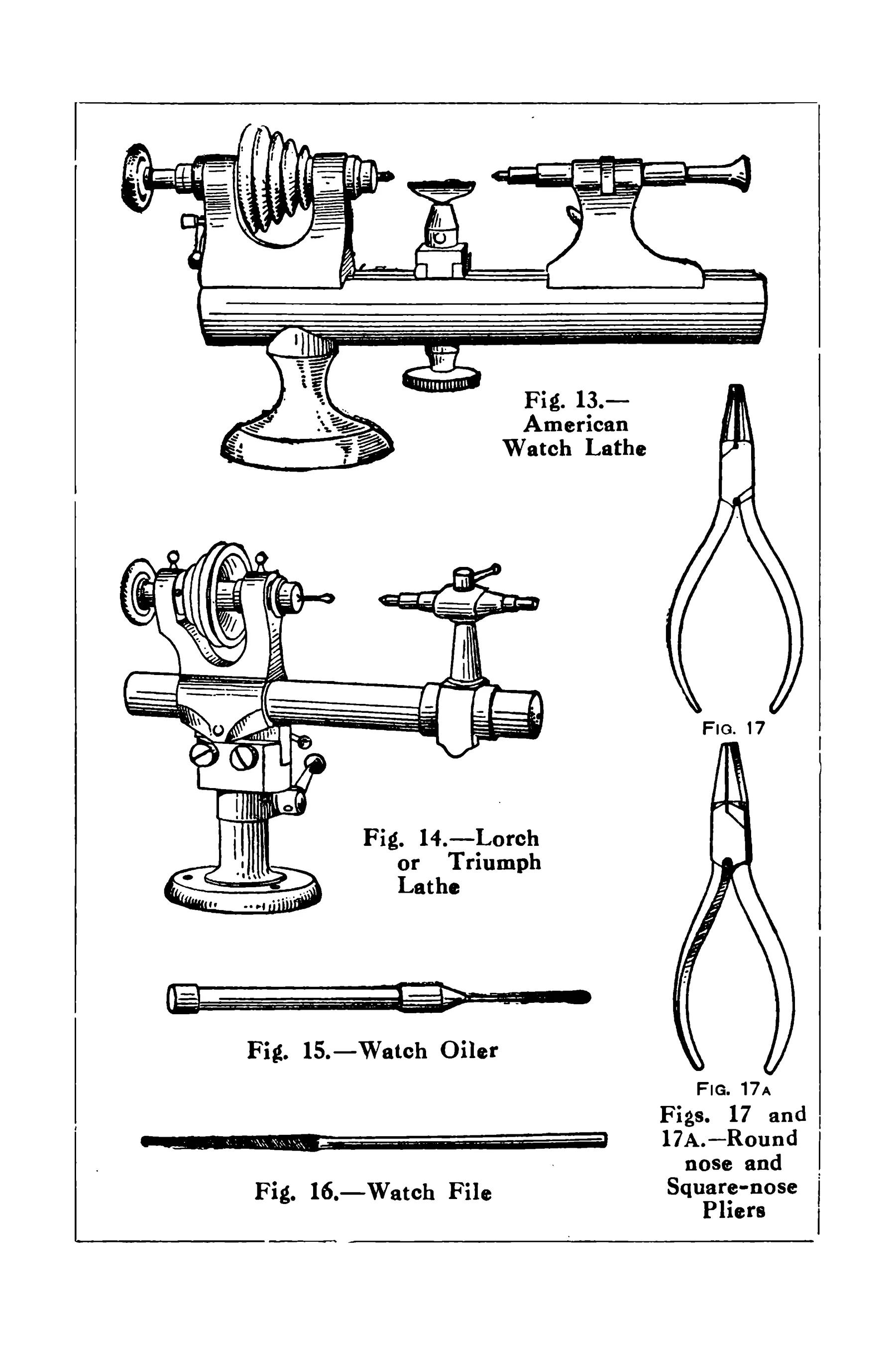 original scanned page from Watch Cleaning and Repairing, before restoration